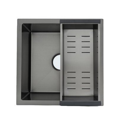 Кухонна мийка GAPPO GS4444-6 інтегрована 440x440 мм, нержавіюча сталь, поверхня PVD