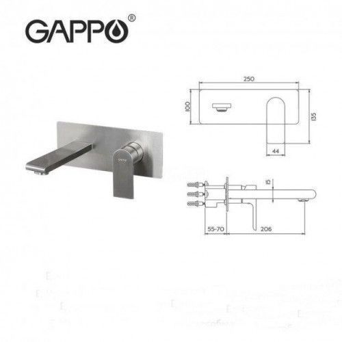 Змішувач для умивальника GAPPO G1099-21