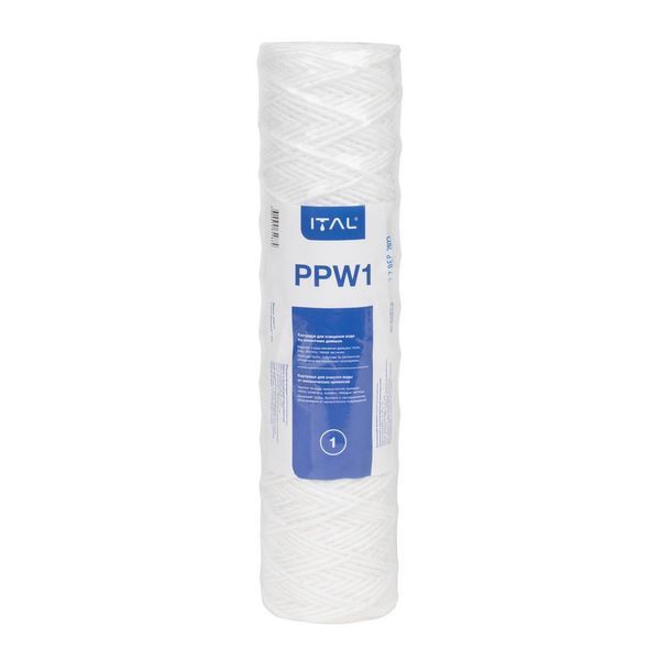 Картридж із поліпропіленової нитки ITAL PPW 2,5"x10" 1 мкм (PPW1IT)