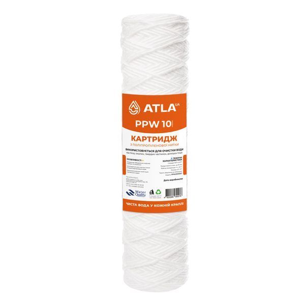 Картридж из полипропиленовой нити ATLA PPW 2,5"x10" 10 мкм (PPW251010)