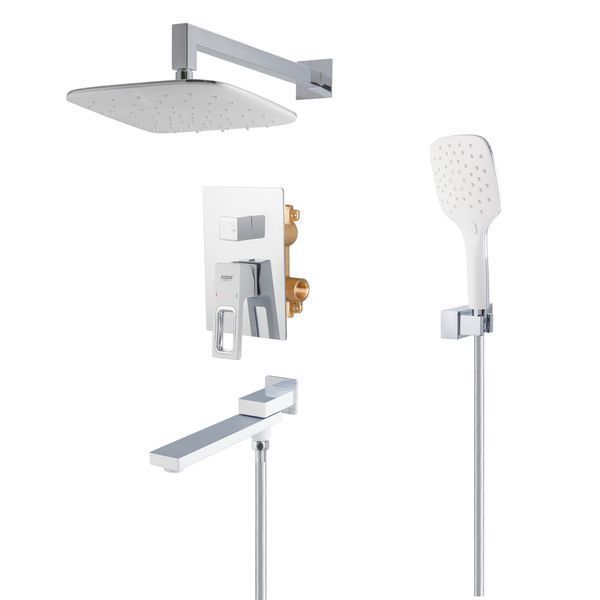 Душова система вбудована KOER KB-66009-04 Хром+білий (KR5990)