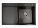 Кухонна мийка Monro 78*49 PVD Black чаша праворуч