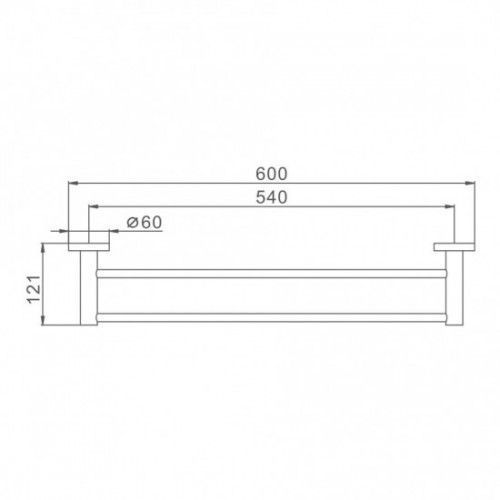 Рушникотримач подвійний Frap F30109