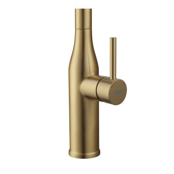 Смеситель для кухни Koer KI-70004-12 с выдвижным изливом (нерж. сталь) (KR5004)