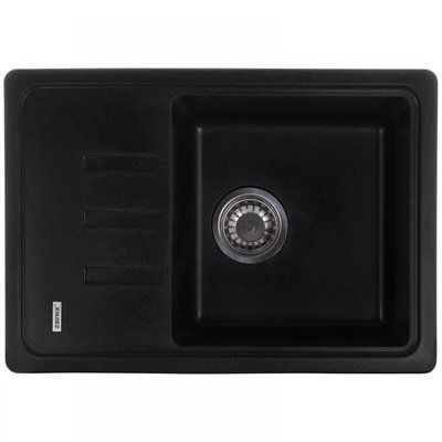Гранітна мийка ZERIX ZS-6243S-14 Black metallic