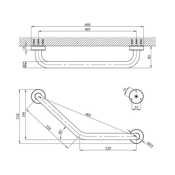 Поручень для ванни Kroner KRM Rizze - ACC3517