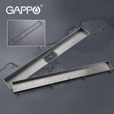 Душовий трап під плитку GAPPO G810007-4, 70х1000мм, нержавіюча сталь, сатин