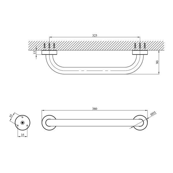 Поручень для ванны Kroner KRM Rizze - ACC3518
