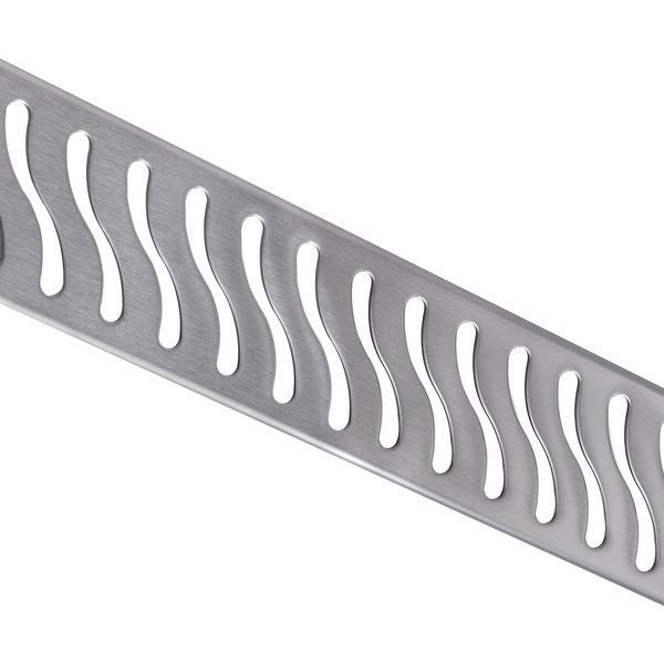 IT02-FT09/300 ITAL Душовий трап 300 мм, комбінований гідрозатвор, Brushed nickel (блістер) {5/1}