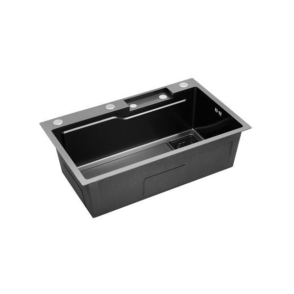 Кухонна мийка Kroner KRP Schwarze - SET7546HM PVD (3/0.7 мм)