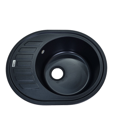 Гранітна мийка ZERIX ZS-6250R-03 Black