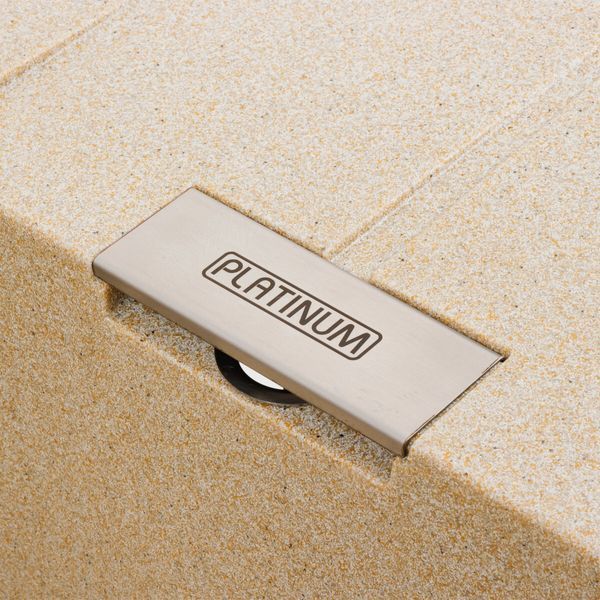 Гранітна мийка для кухні Platinum 7850 ROMA матова (бежевий)