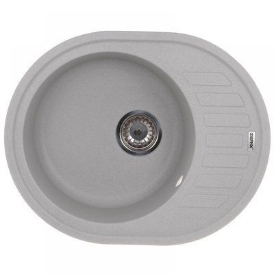 Гранітна мийка ZERIX ZS-6250R-09 Grey