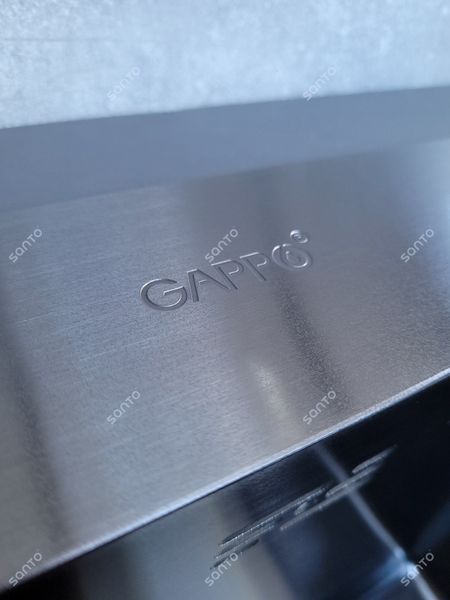 Кухонна мийка GAPPO GS5050-6 500x500 мм, нержавіюча сталь, поверхня PVD
