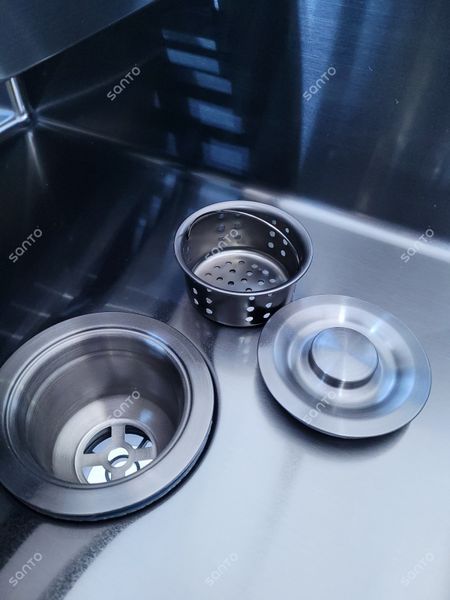 Кухонна мийка GAPPO GS5050-6 500x500 мм, нержавіюча сталь, поверхня PVD