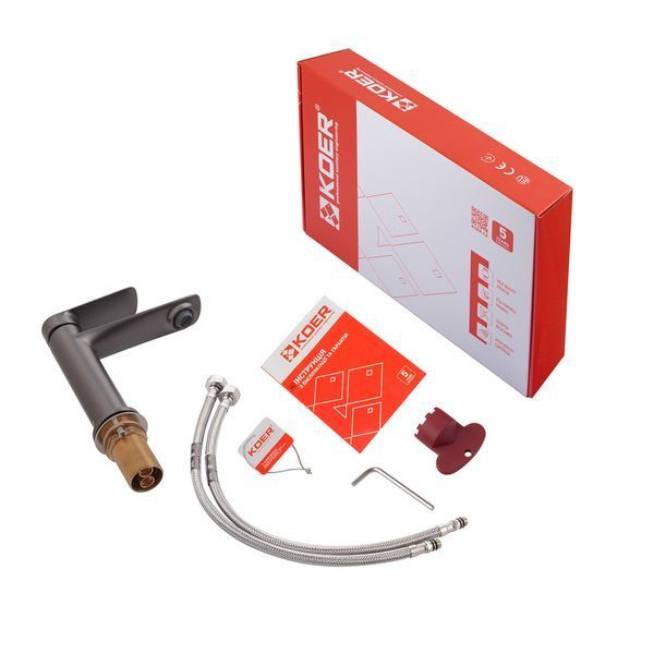 Смеситель для умывальника Koer KB-10028-07 Графит (KR5292)