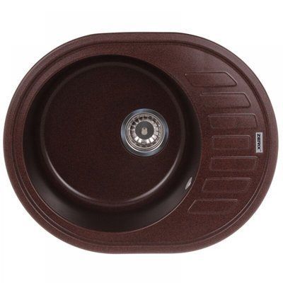 Гранітна мийка ZERIX ZS-6250R-12 Brown