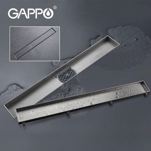 Лінійний трап під плитку GAPPO G87007-4, 70х700 мм, нержавіюча сталь
