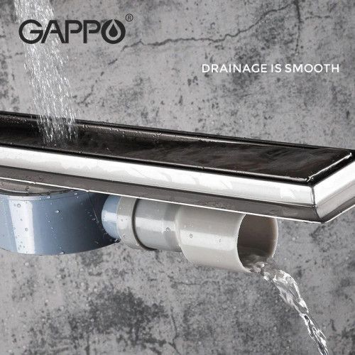 Лінійний трап під плитку GAPPO G87007-4, 70х700 мм, нержавіюча сталь