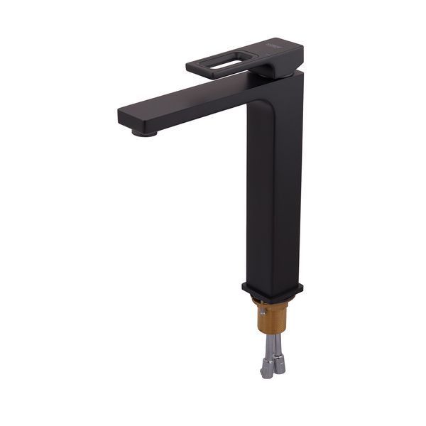 Змішувач для умивальника Koer KB-11009-05 високий Чорний матовий (KR3501)