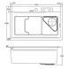 ID 7246-2GCW мийка PROFI 720x460x215мм,сифон. дозат. 2 кош, дошк, зміш. омив. стакан PVD Grey {1/1}