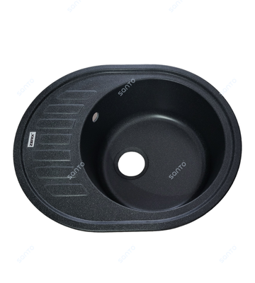 Гранітна мийка ZERIX ZS-6250R-13 Graphite