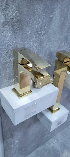 Змішувач для умивальника GAPPO G1007-3, золото