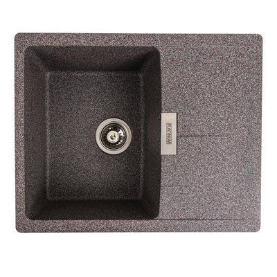 Гранітна мийка для кухні Platinum 6250 ZIRKONE матовий мікс