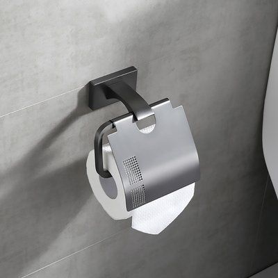 Паперотримач G0703-9  графіт(Gungrey) латунь
