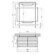 Полка для ванной комнаты Kroner KRM Rizze - ACC330-2