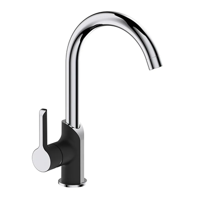Змішувач для кухні MIXXUS PREMIUM EDEM 017 BLACK Чорний/хром (MI5839)