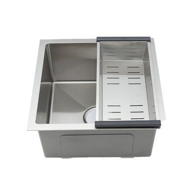 Кухонна мийка GAPPO GS4444 інтегрована 440x440 мм, нержавіюча сталь
