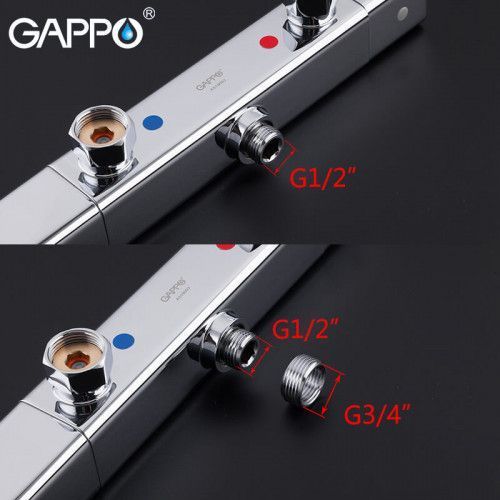 Змішувач для душу з термостатом GAPPO G2091