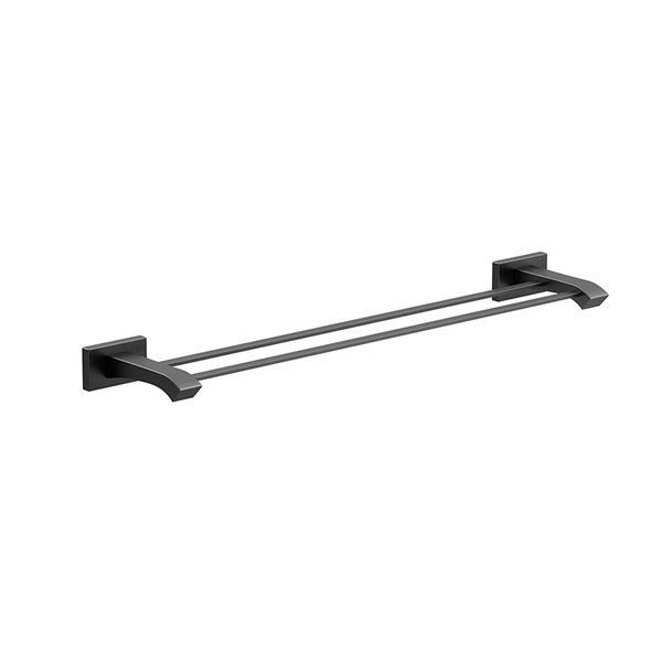 Рушникотримач подвійний G0709-9 графіт (Gungrey)