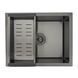 Кухонна мийка GAPPO GS5040-6 інтегрована 500x400 мм, нержавіюча сталь, поверхня PVD