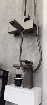 Змішувач для умивальника GAPPO G1017-9-GUNGREY