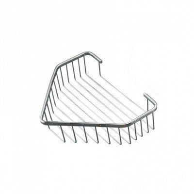 Полиця металева кутова Frap F335, 240х60 мм, хром
