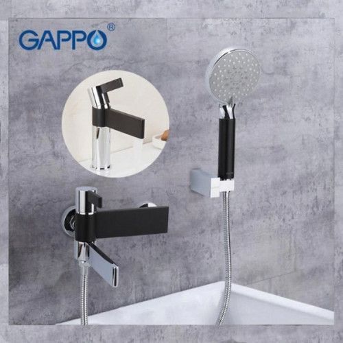 Змішувач для ванни GAPPO Atlantic G3281, чорний хром