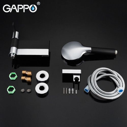 Змішувач для ванни GAPPO Atlantic G3281, чорний хром