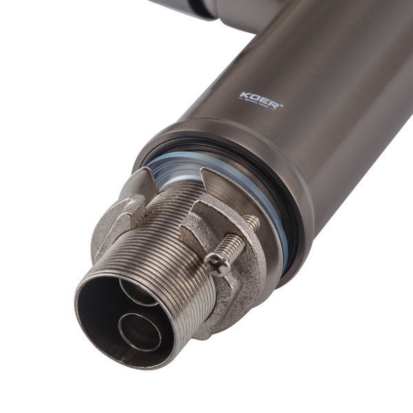 Смеситель для кухни KOER KI-70034-07 Графит+силик.излив черный (KR5810)