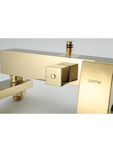Душова система GAPPO G2407-3, вилив - перемикач на лійку, 3-функції, золото