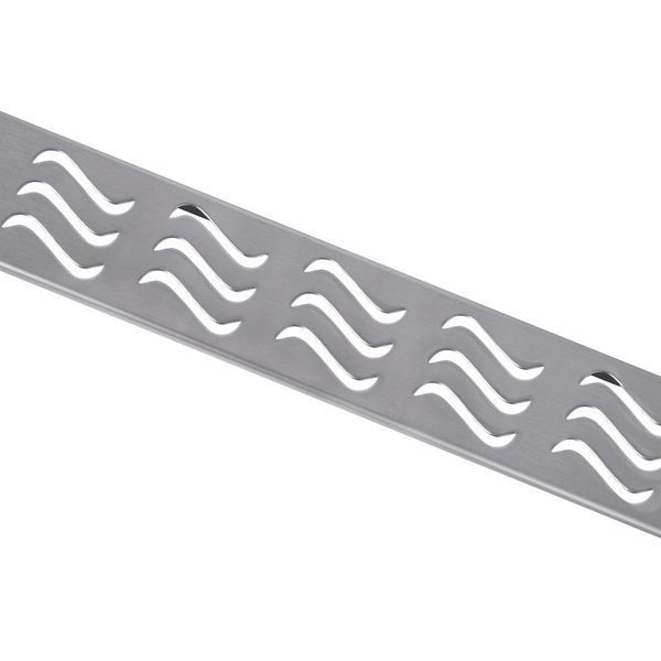 IT03-FT11/600 ITAL Душовий трап 600 мм, поворот. 360, комбін.затвор, Brushed nickel (блістер) {5/1}