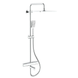 Душевая система с термостатом KOER KB-57011-01 с изливом Хром (KR4724)